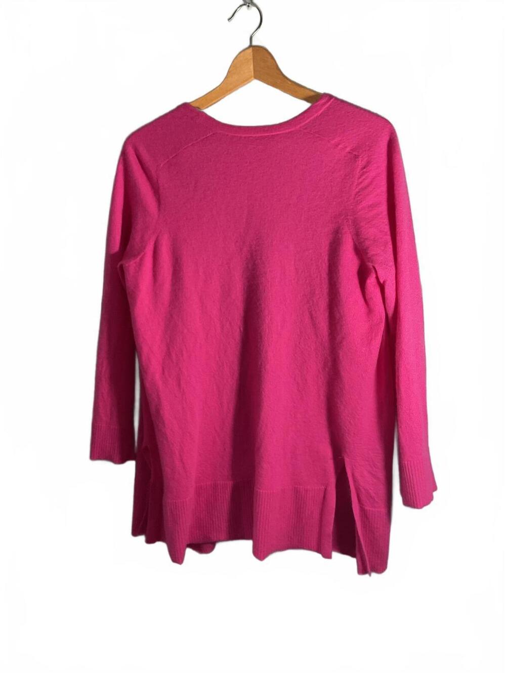 Carlisle Collection Pink Open Front Cashmere Cardigan XL - Picture 8 of 10